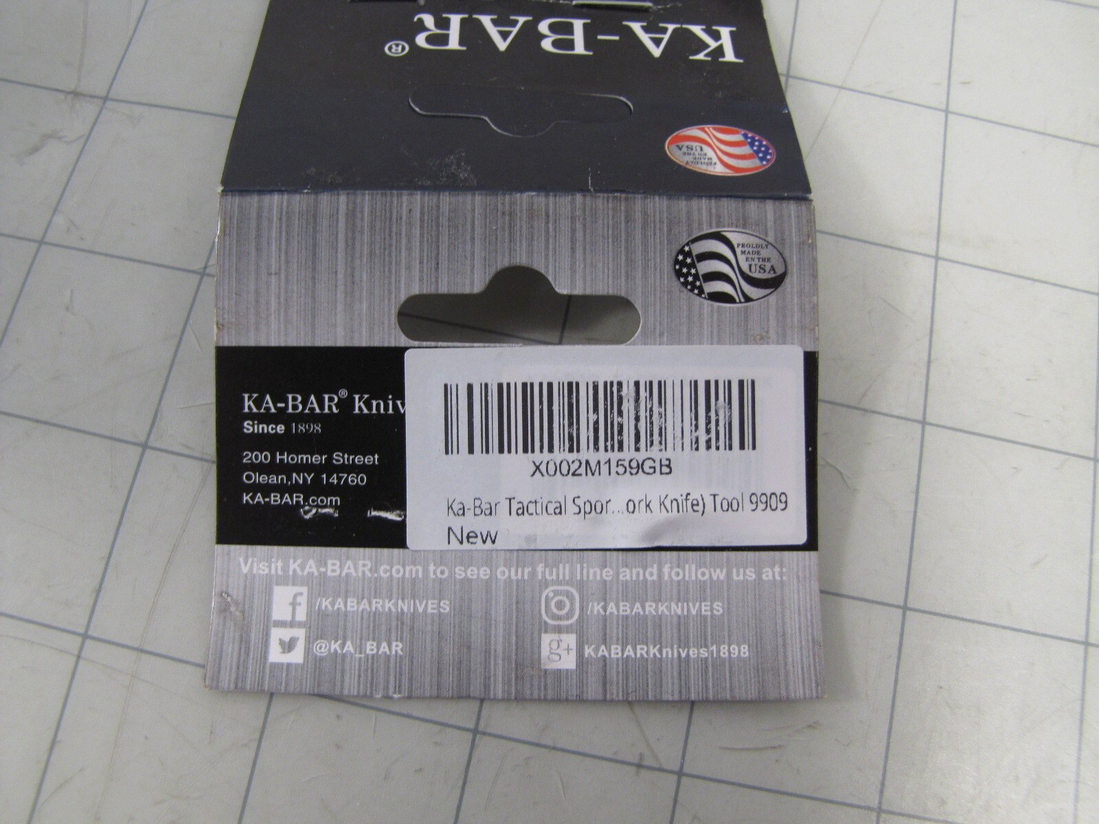 Ka Bar 9909 Tactical Spork w/ Removeable Knife NEW