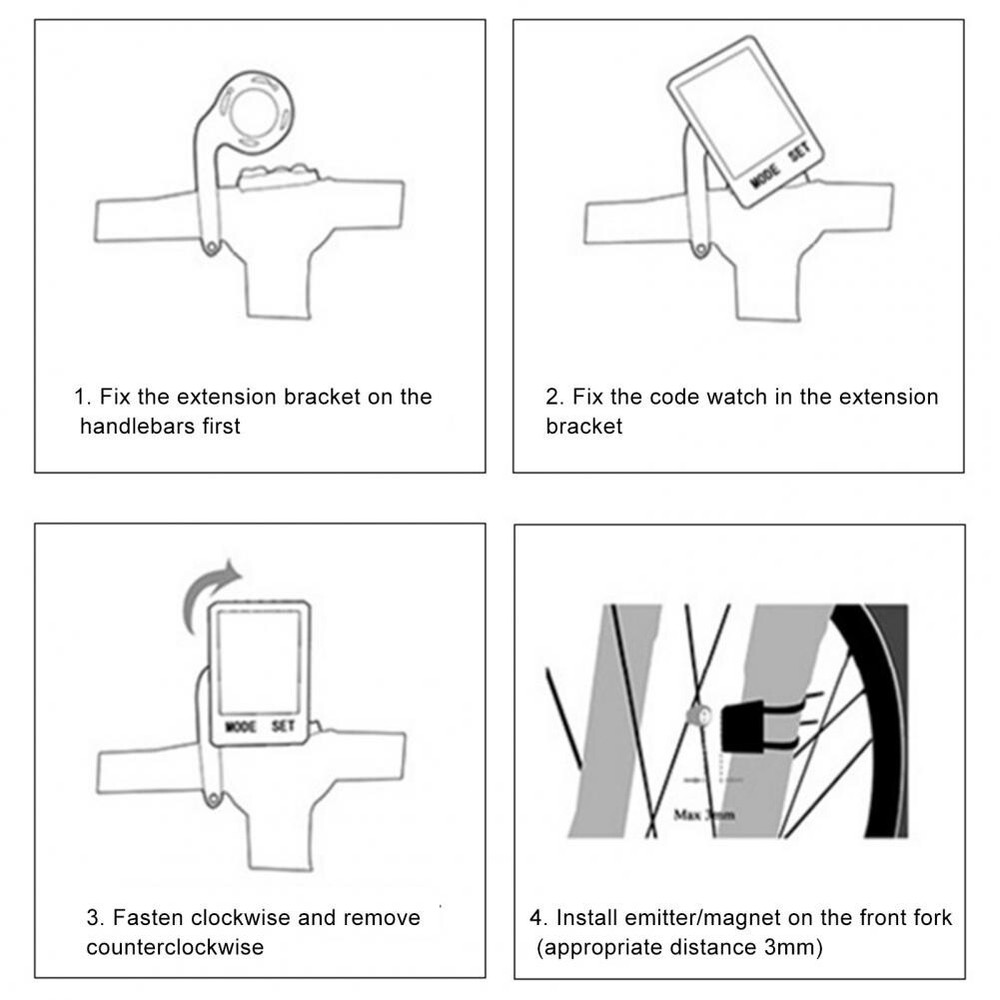 Riding Odometer Multifunctional Wireless Bicycle Computer Waterproof Code Meter