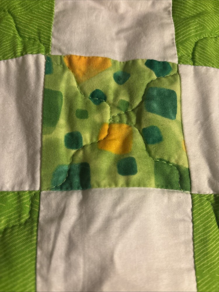 Handmade St Paddy Theme Quilt Rectangle Throw /Wall Hanging