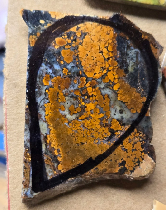 Assorted RARE Magnesite, Cabochon Slabs Preform Slices, 15 Pcs, Flat 128