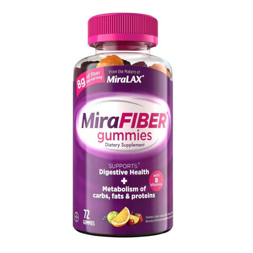 Fiber Gummies 72 Count  by Mirafiber