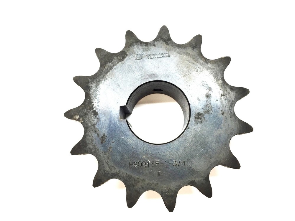 Tsubaki Roller Chain Sprocket H80B15F-1-3/4 NOS