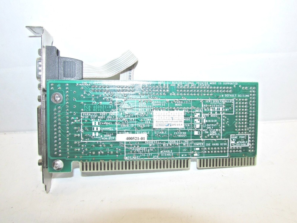 DATA TECHNOLOGY CORPORATION DTC2280E (400521-89A) Hard Disk/Floppy Controller
