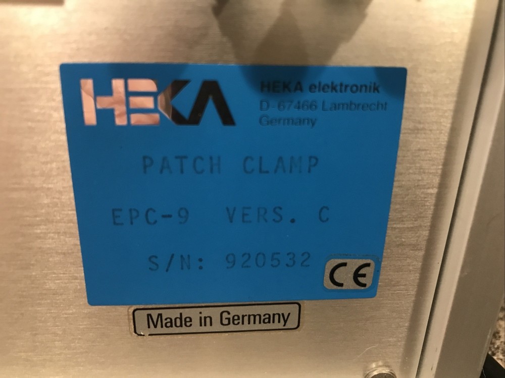 HEKA EPC 9/2 DOUBLE PATCH CLAMP W/ EPC 9 PATCHCLAMP VERS.C