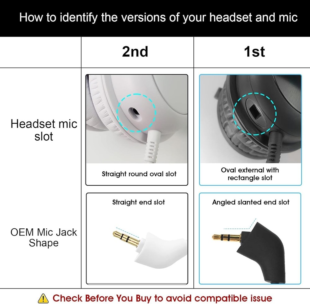 Plug & Play 3.5mm Mic Boom for HyperX Cloud II/Core/CloudX—Perfect for Gaming!