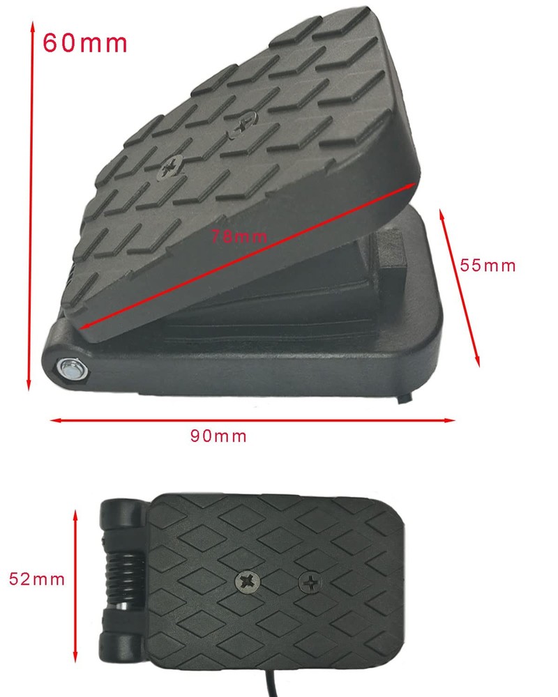 Variable Speed Pedal Electric Foot Switch speed pedal, black