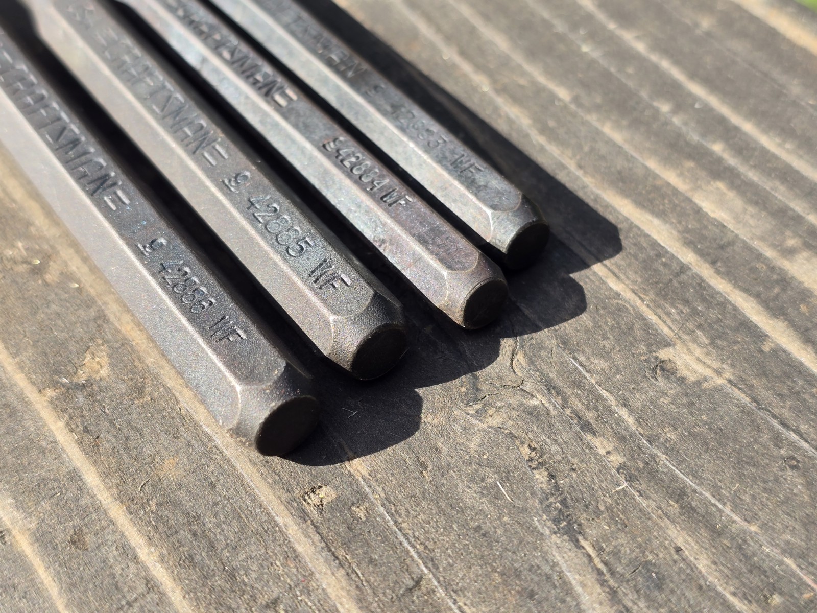 Lot of 4 Vtg Craftsman Punches 42883-42886 1/8" - 1/4" NOS