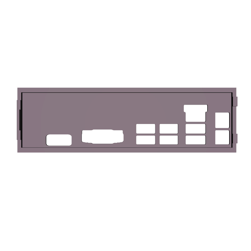 Dell H81 OptiPlex 3020SFF I/O Shield, 3D Printed, IO Backplate