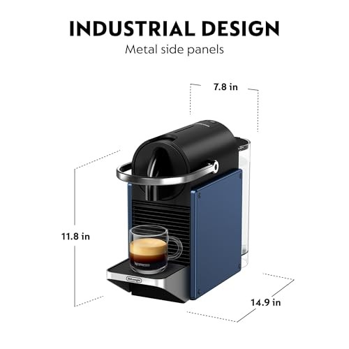 NESPRESSO PIXIE ESPRESSO MACHINE BY DE'LONGHI - DARK BLUE