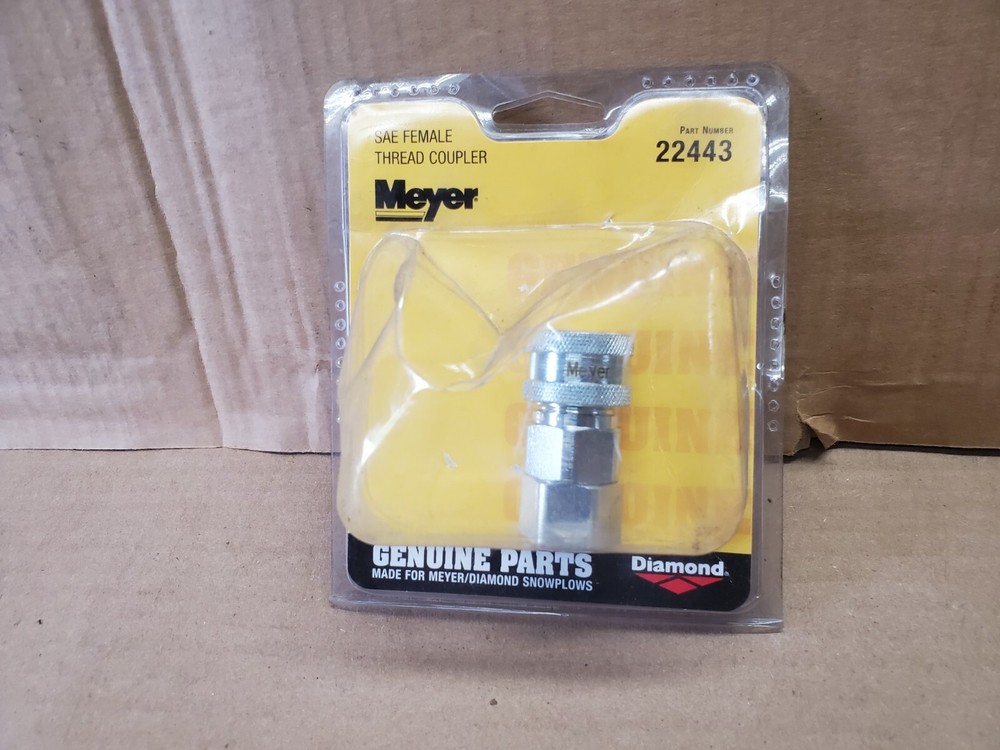 Genuine OEM Meyer 22443 Snow Plow Hose End SAE Female Thread Coupler E58 E68 E88