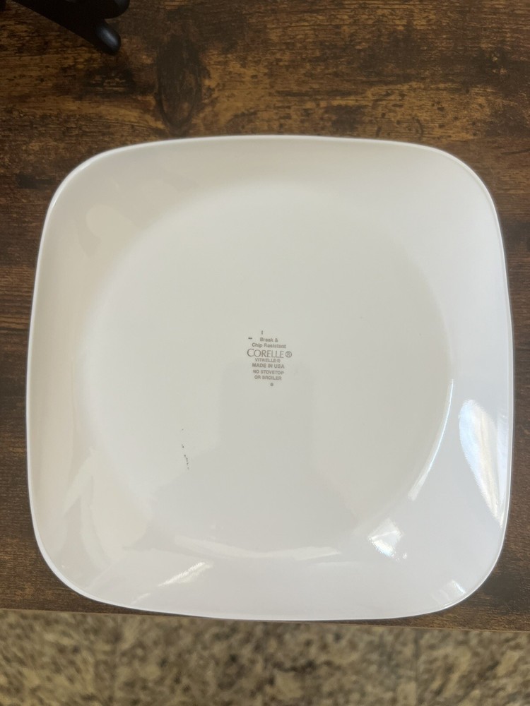 Corelle “Midnight Garden” 9” Square Luncheon Plate - Discontinued Pattern