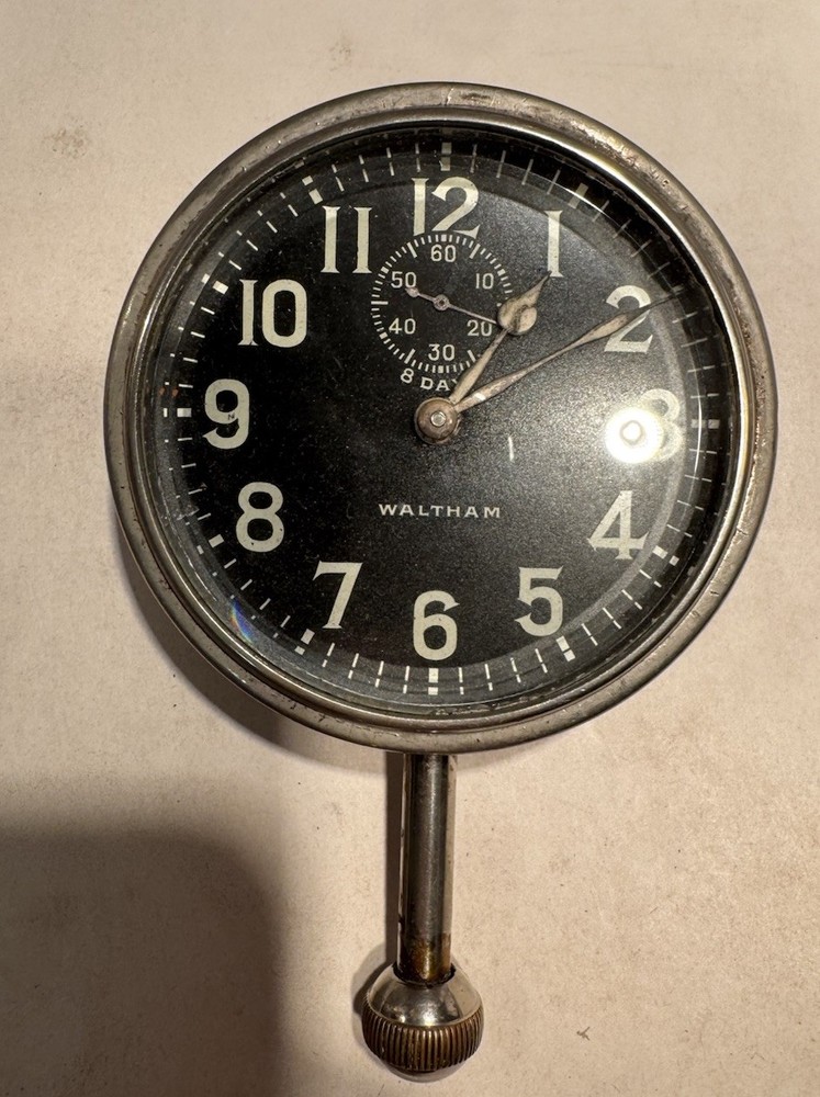 Antique Waltham Car/Automobile Clock