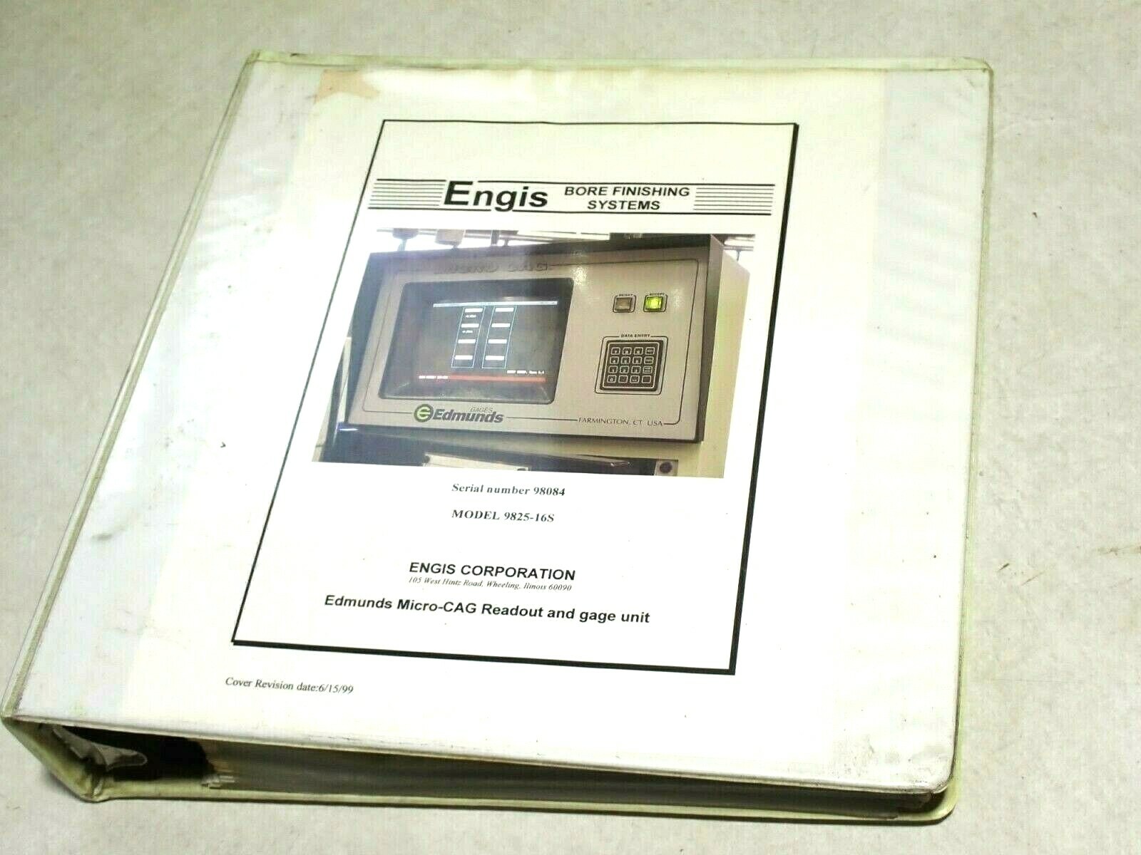 ENGIS BORE FINISHING EDMUNDS READOUT OPERATION MANUAL 6