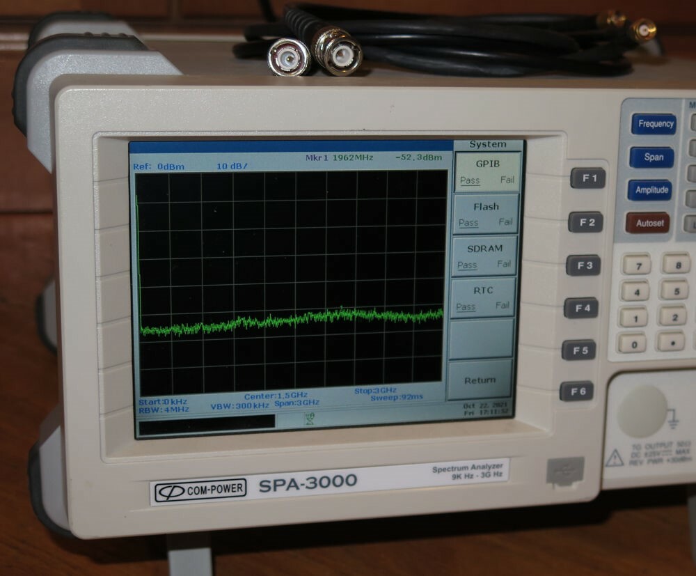Com-Power SPA-3000 9kHz-3gHz Spectrum Analyzer for EMI Testing