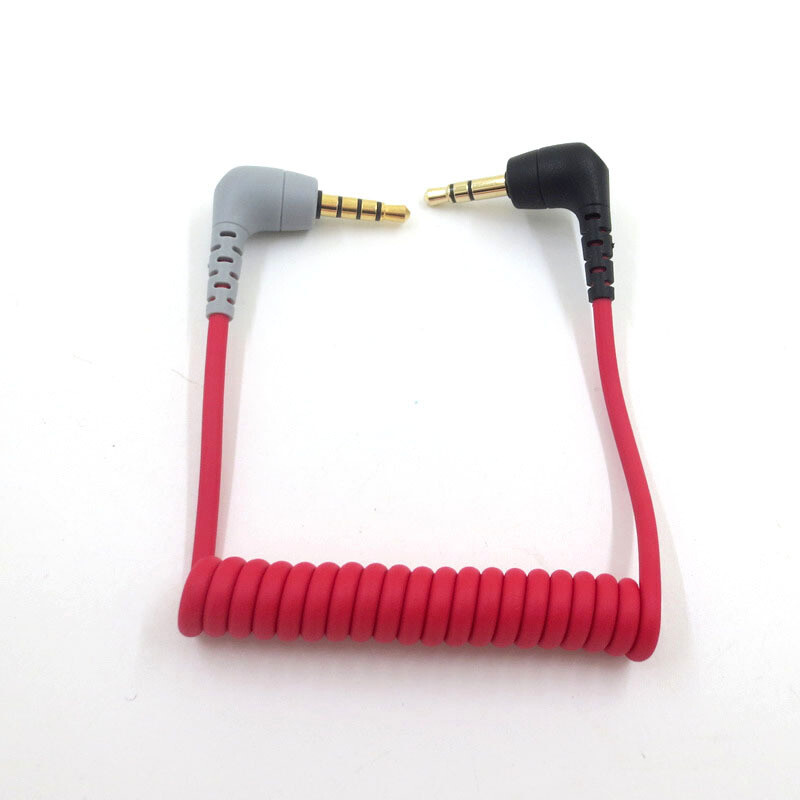 Microphone Connection Cable TRS To TRRS Patch Cable For BOYA RODE SC7 Accessory