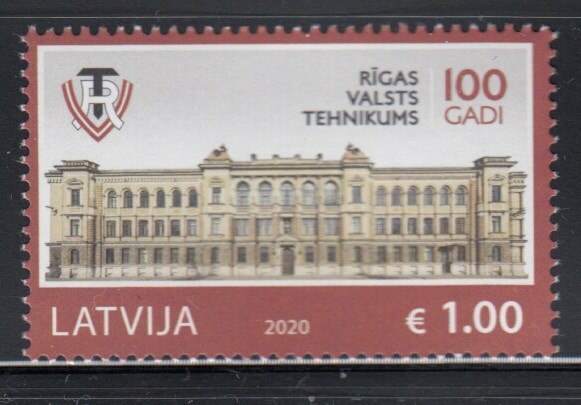LATVIA Riga State Technical School MNH stamp
