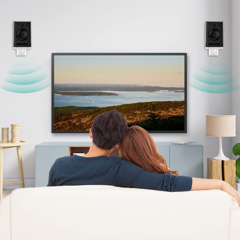 Speaker Wall Mounts, Dual Side Clamping Bookshelf Mounting Bracket for Large ...