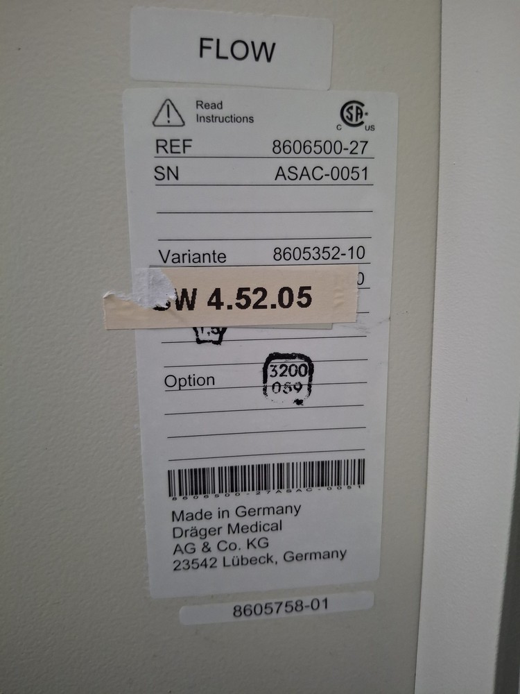 Draeger Medical Apollo Anesthesia System