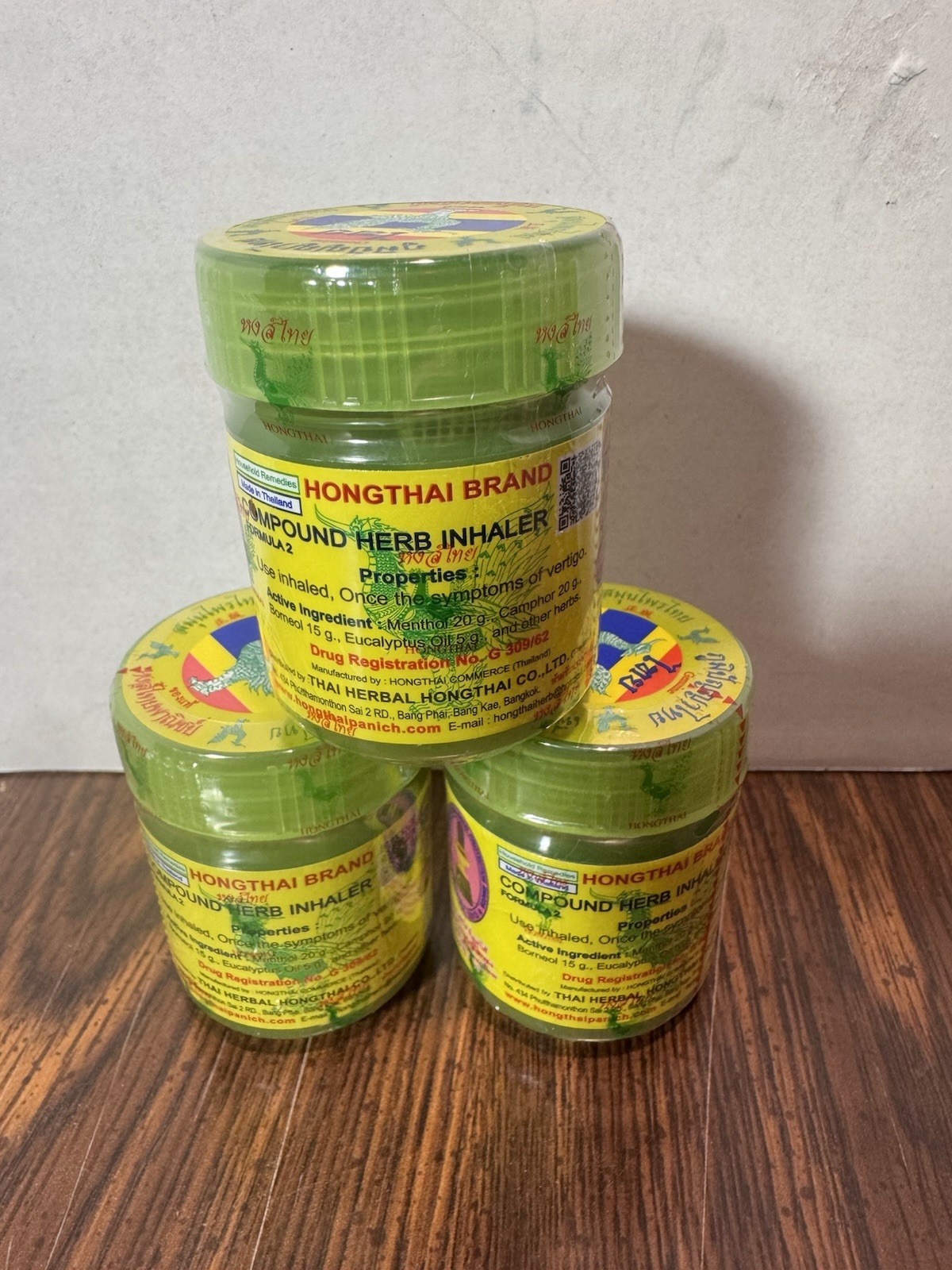 New & Sealed! Traditional Thai Herbal Inhaler (Pack of 3) Free SHIP FROM USA