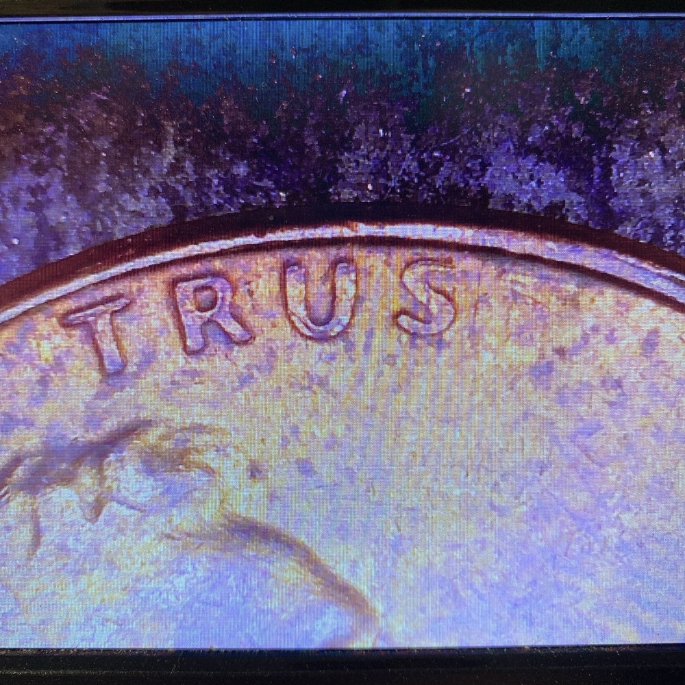 🔥1982 Penny-Large Date-Copper With Grease Errors Obverse🔥