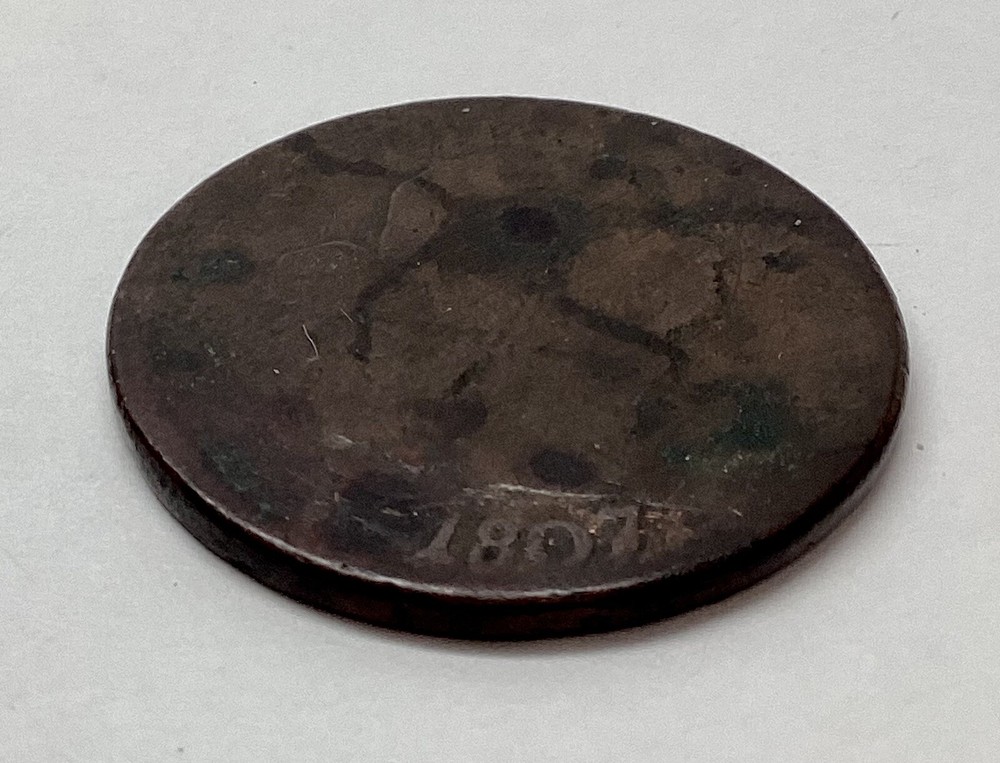 1807/6 Draped Bust Large Cent - Pointed 1