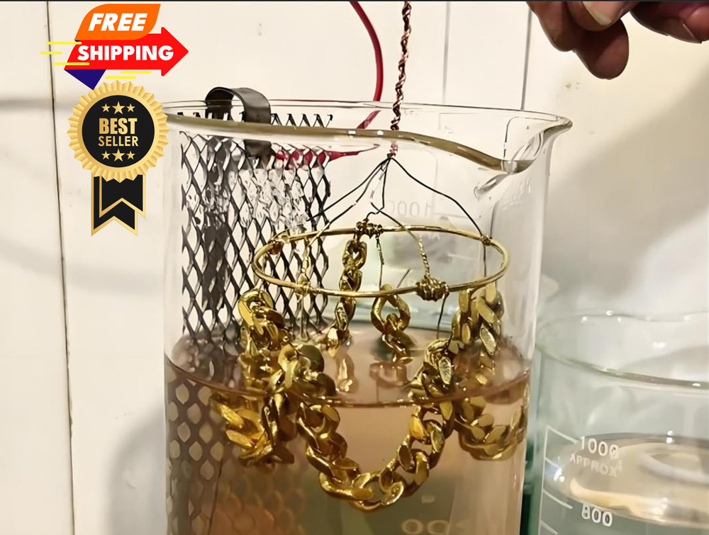 High Concentration 100ml 24K Bath Gold Plating Solution Purity Contain...
