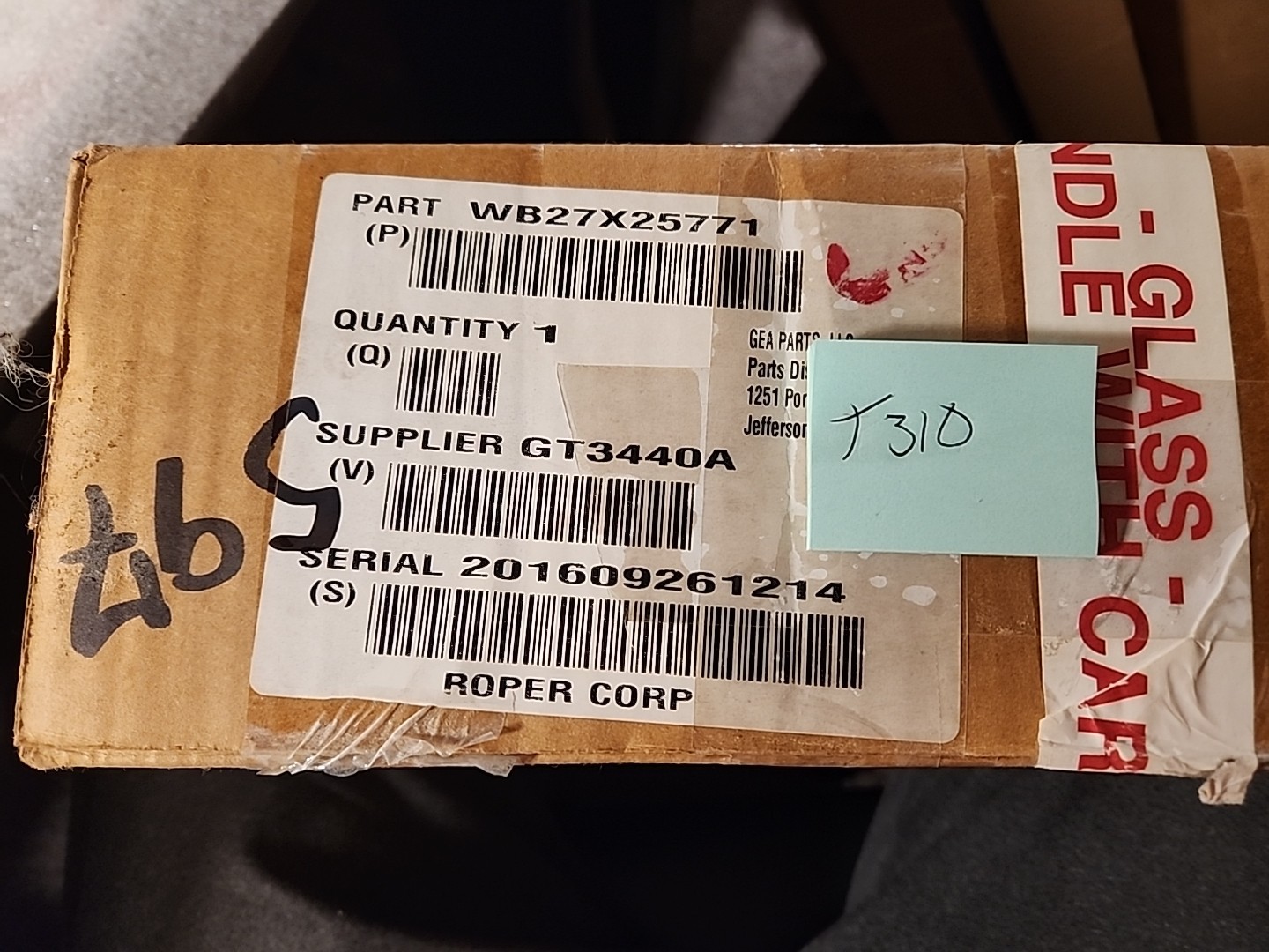 GE Range WB27X25771 Oven Touch Panel Control Board New