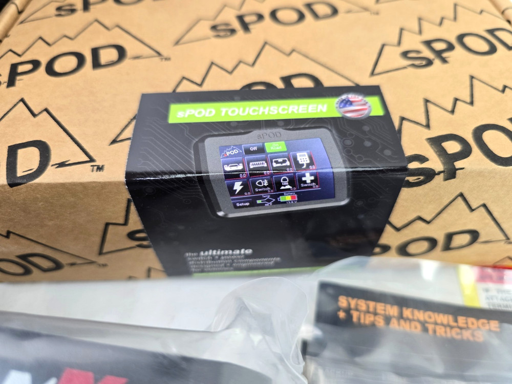 sPOD BantamX Touchscreen Panel 8 Circuit 36" Cable Universal BX-TSB-UNI-36