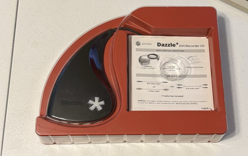 Pinnacle Dazzle DVD Recorder HD Video Capture Device