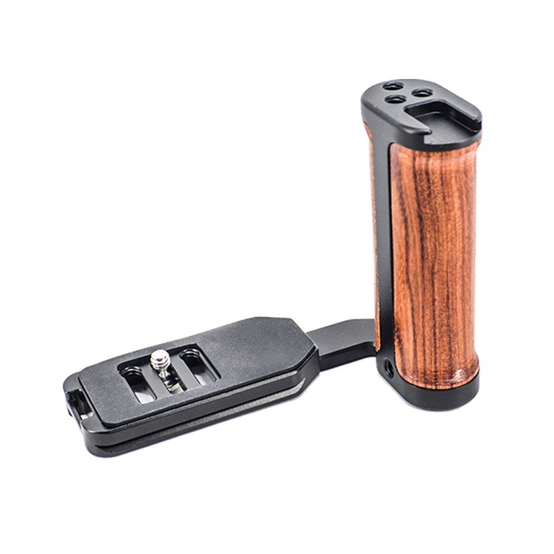 Side Wood Handle Left L-Plate Quick Release Plate Universal Camera Accessory USA