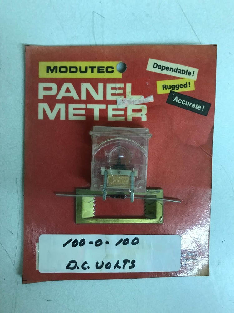 NEW Modutec Panel Meter -100-0-100 DC Volts