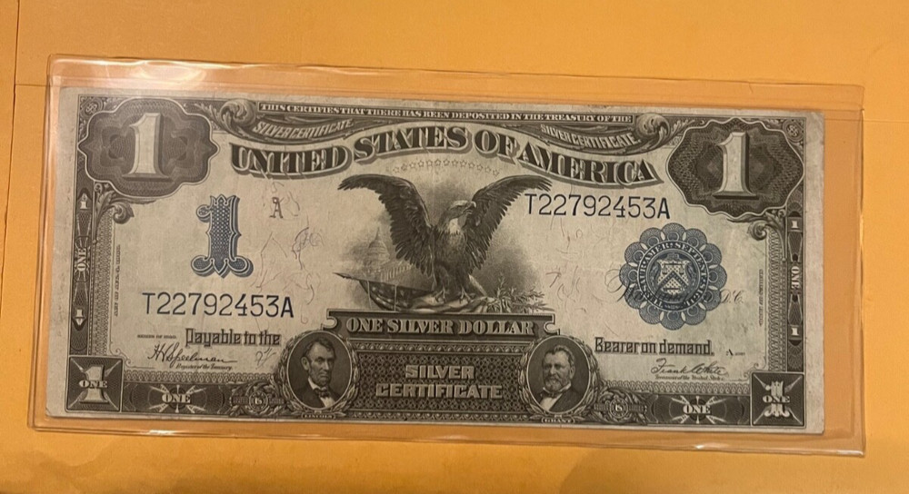 1899 Black eagle  $1. silver certificate, XF