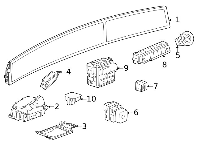 Genuine GM Ride Control Switch 87860615