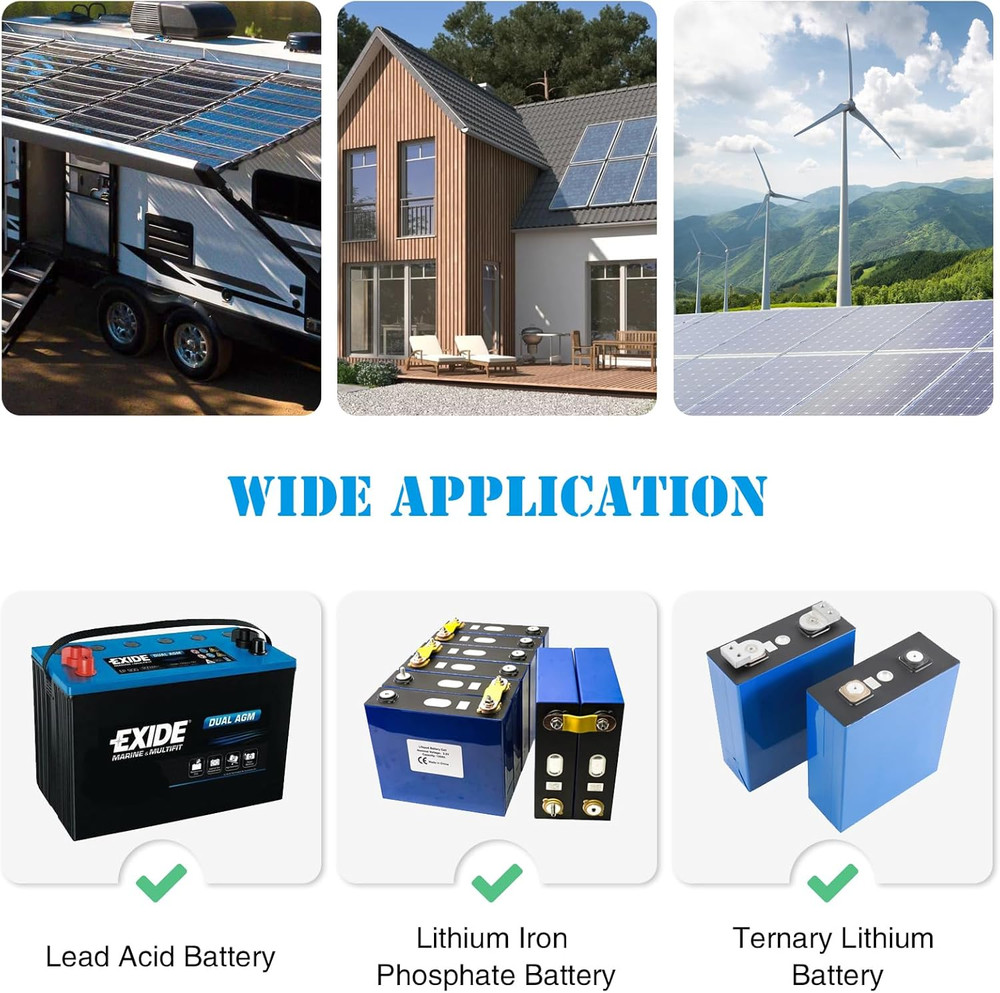 Automatic Transfer Switch, 50A 5500 Watt ATS Dual Power Controller for Off Grid