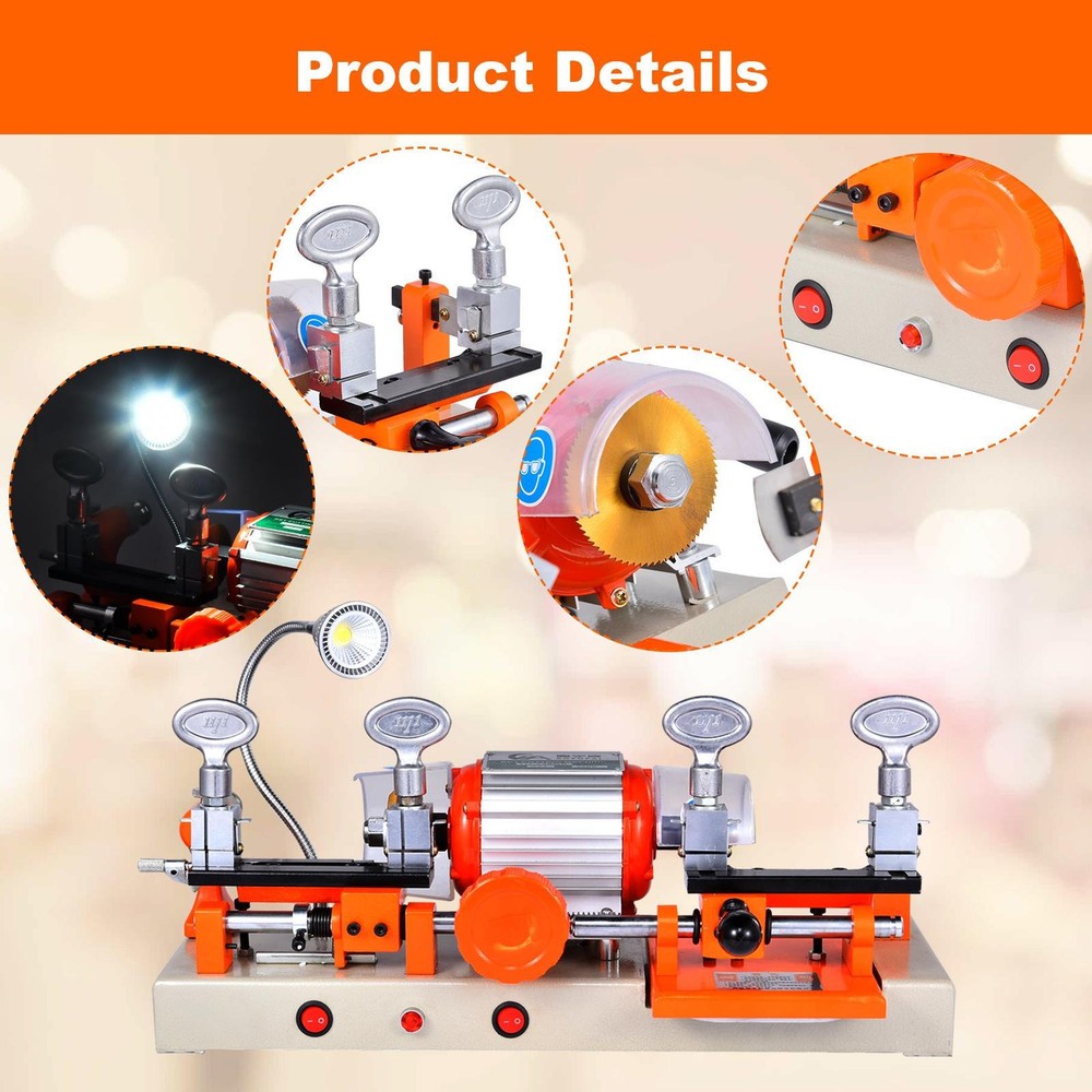 Two-sided Key Cutting duplicating Machine Cutter Key Copier Locksmith Tool