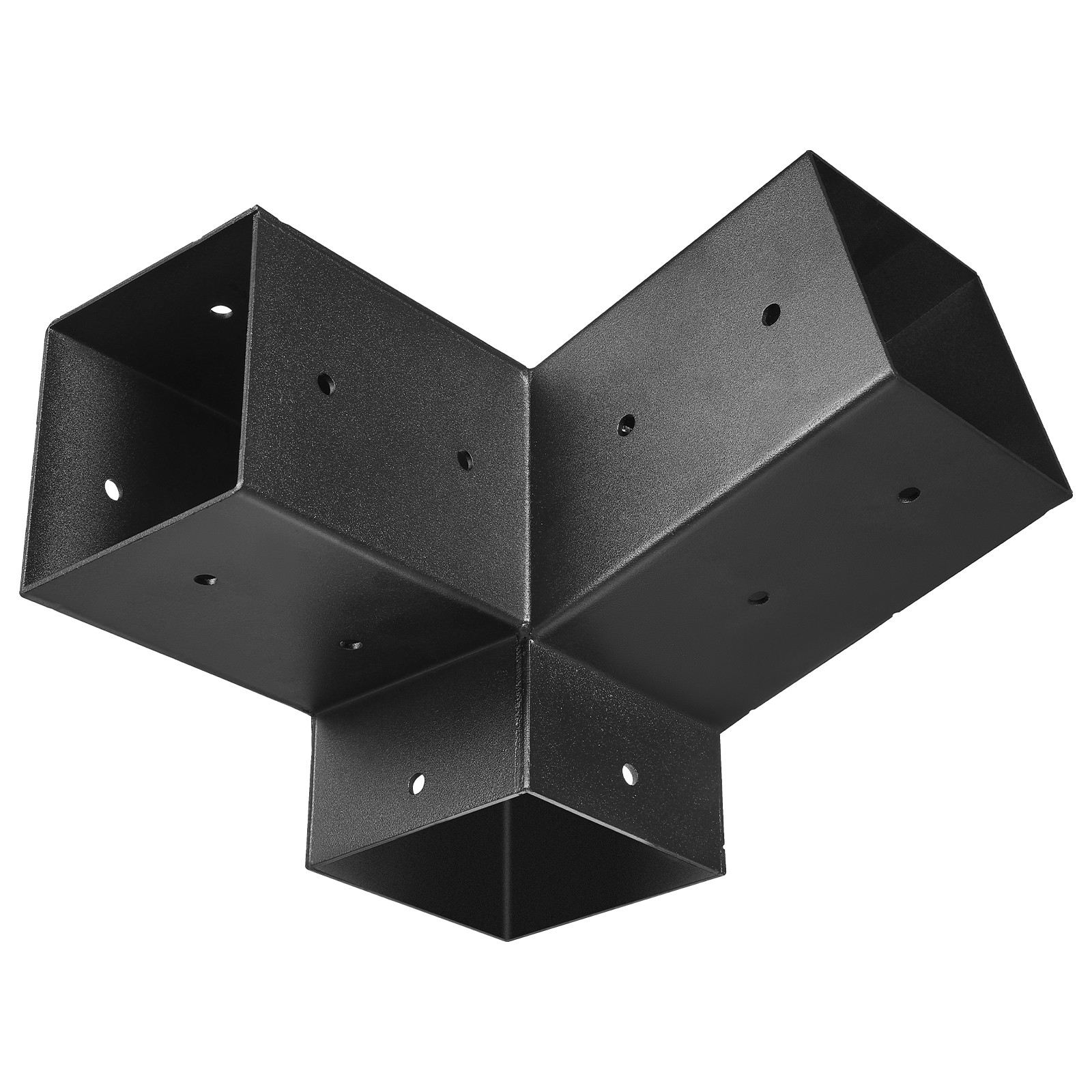 VEVOR 4x4 Inch Pergola Bracket Kit Inner 3.5x3.5 3-Way Slanted Brackets DIY Post