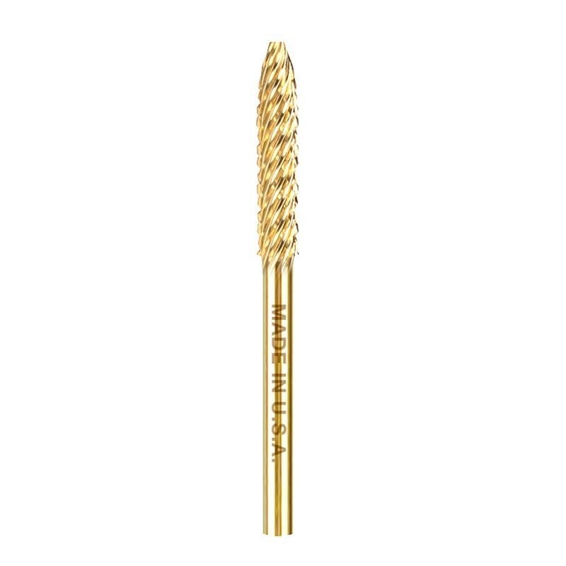 StarTool 3/32" Acrylic Nail Drill Bit File Small Cone - Gold