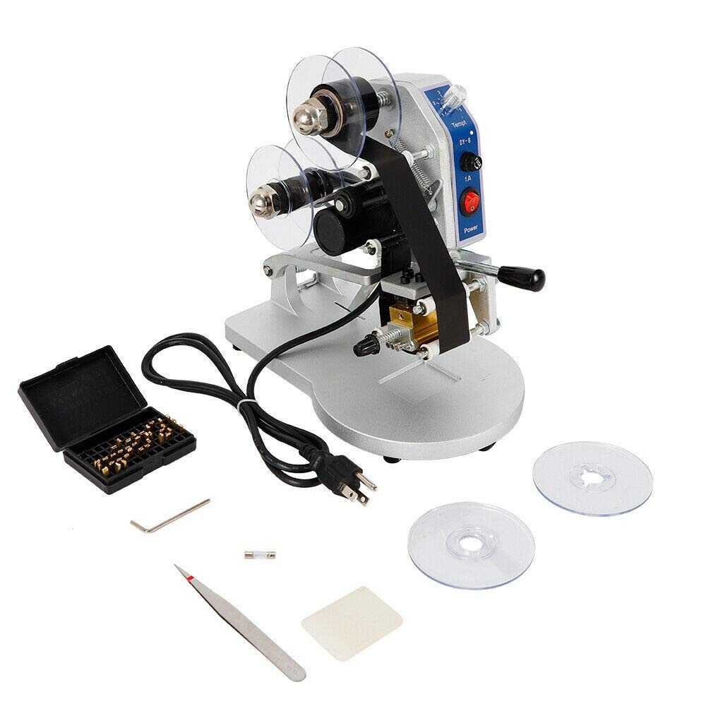 DY - 8 Hot Stamp Printer Manual Ribbon Coding Hot Foil Stamping Date Code Tool