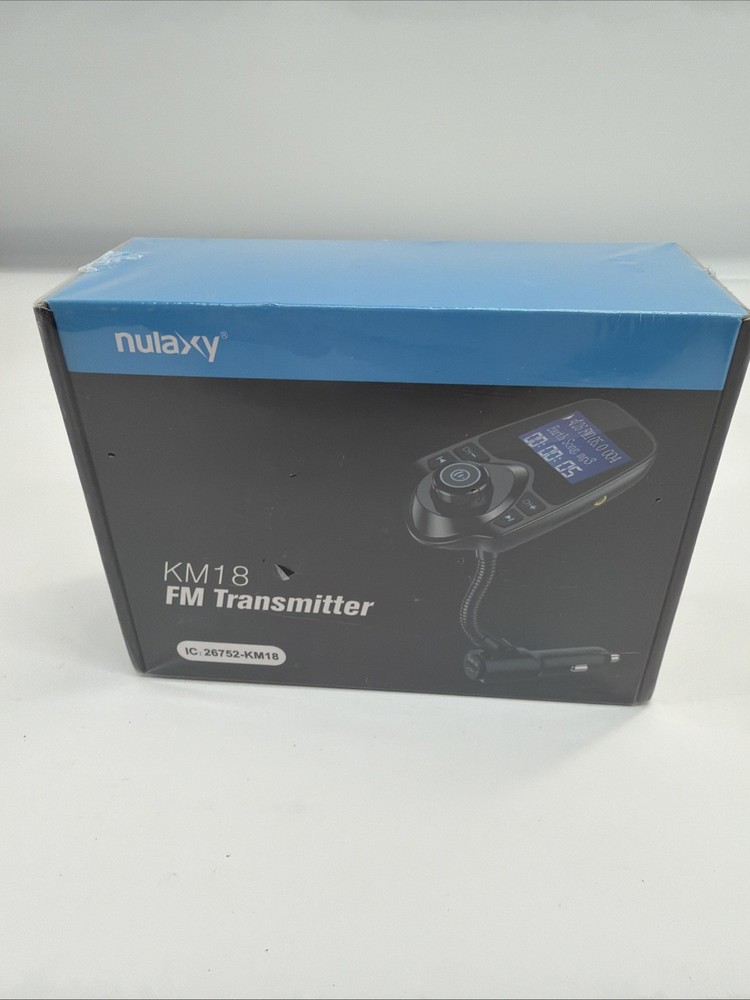 NEW! NULAXY KM18 FM Transmitter Bluetooth For Car Sealed