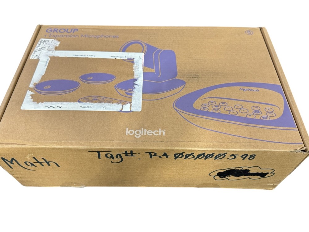 Logitech Group + Expansion Microphones Video Conferencing System Bundle