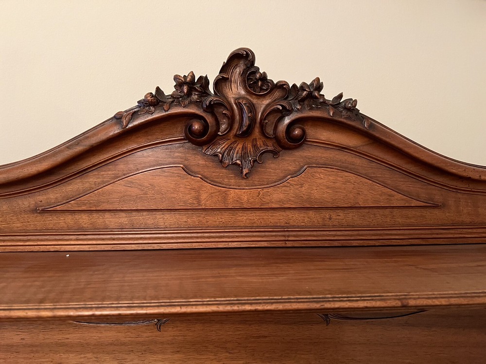 Antique Serving Hutch with Marble Top