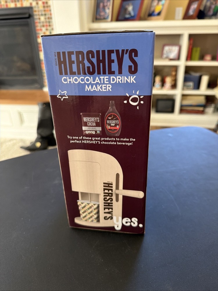 Hershey's Chocolate Drink Maker Includes Machine & 2 Paper Cups New/Sealed