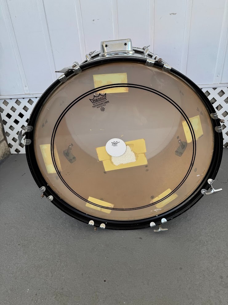 Gretsch Nighthawk 22x16 Bass Drum Black Kick Drum Complete Hardware