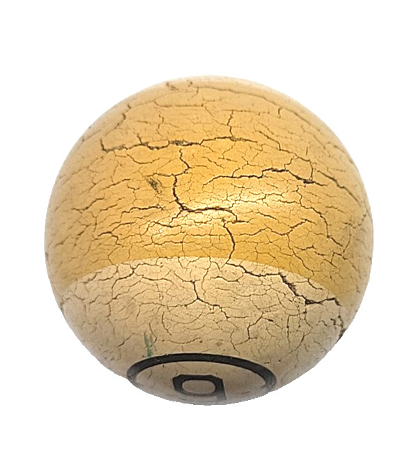 Vintage Clay Billiard Ball #9