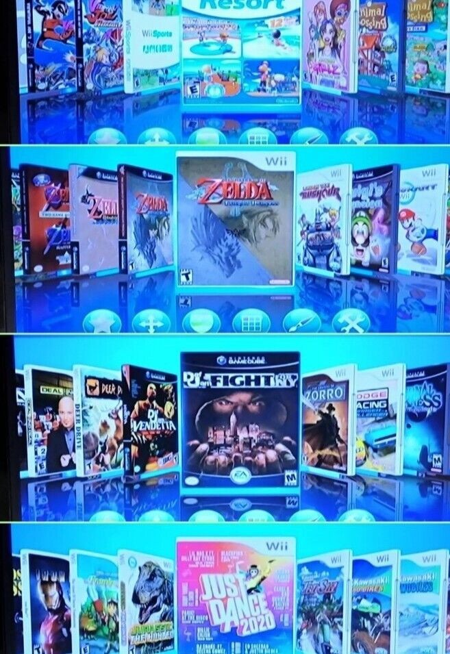 Nintendo Wii Game Console Bundle 100+ Games