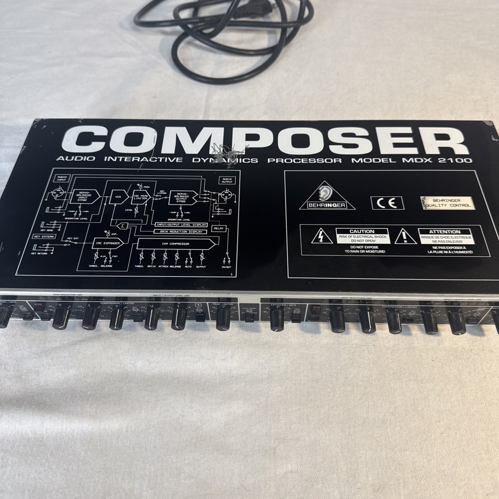 Behringer Composer Audio Interactive Dynamics Processor MDX 2100, Rack Mount