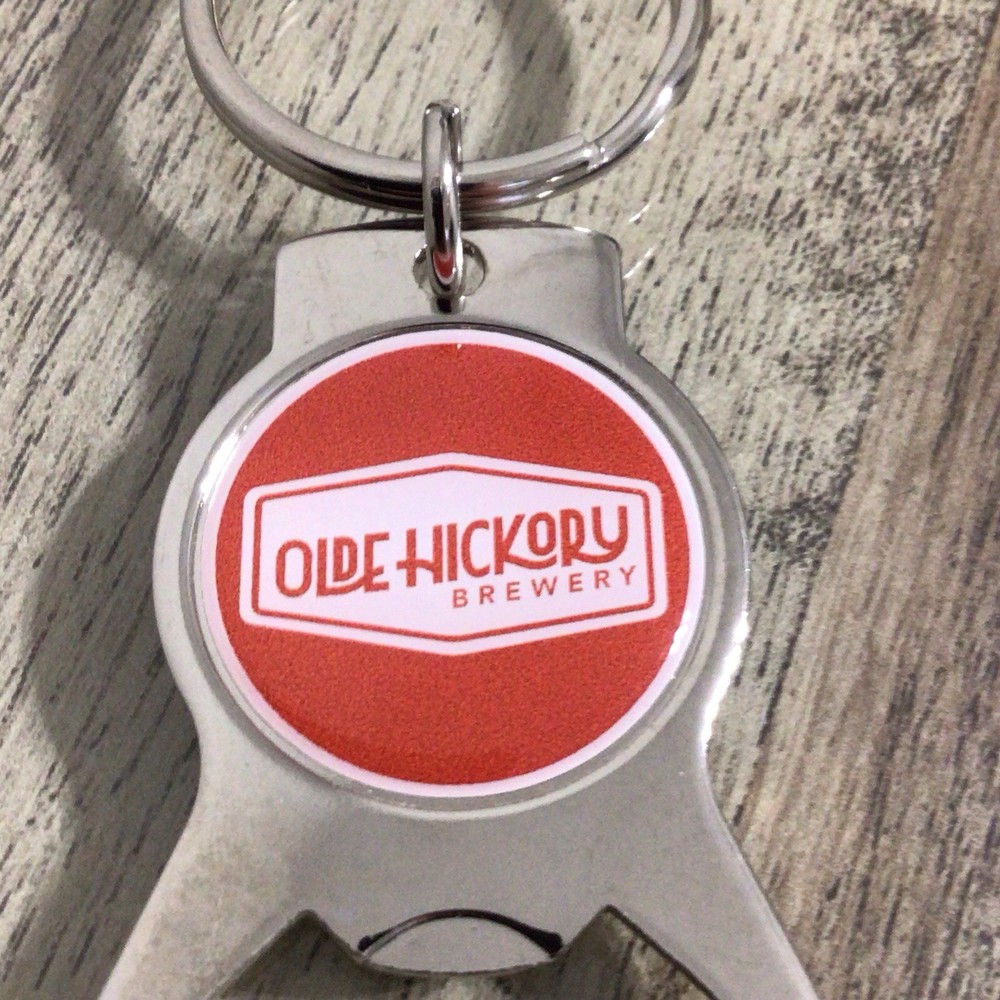 Olde Hickory Brewery Bottle Opener Keychain