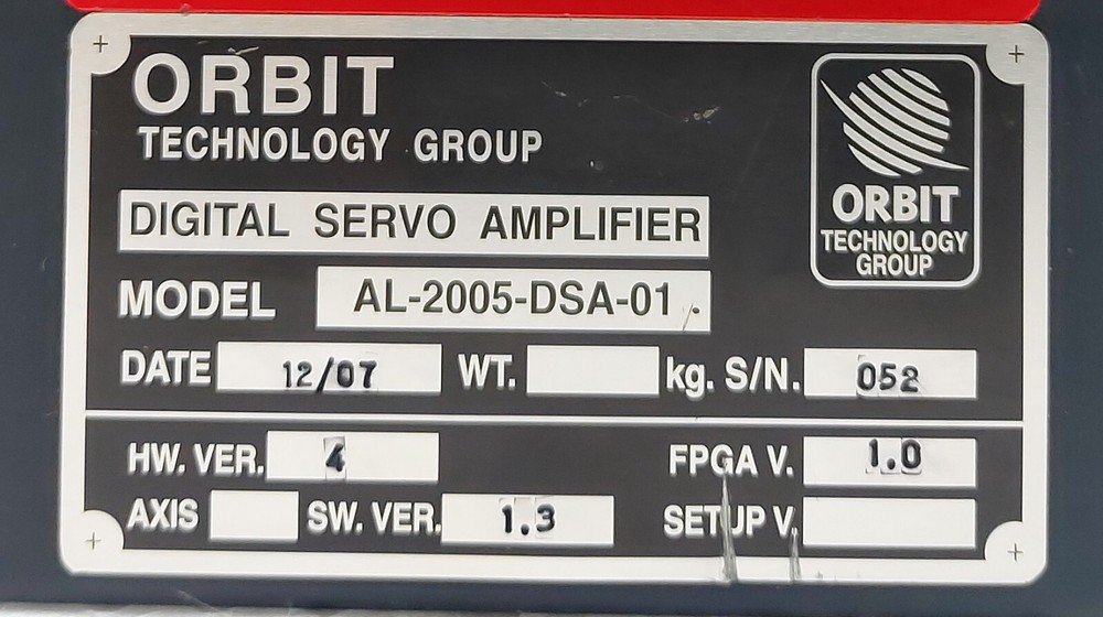 Orbit Technology Group AL-2005-DSA-01 Digital Servo Amplifier