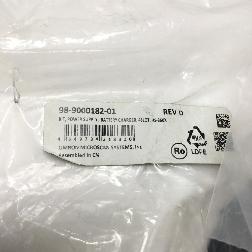 Omron 98-9000182-01 Power Supply Kit 12VDC For HS-360X Microscan Code Reader