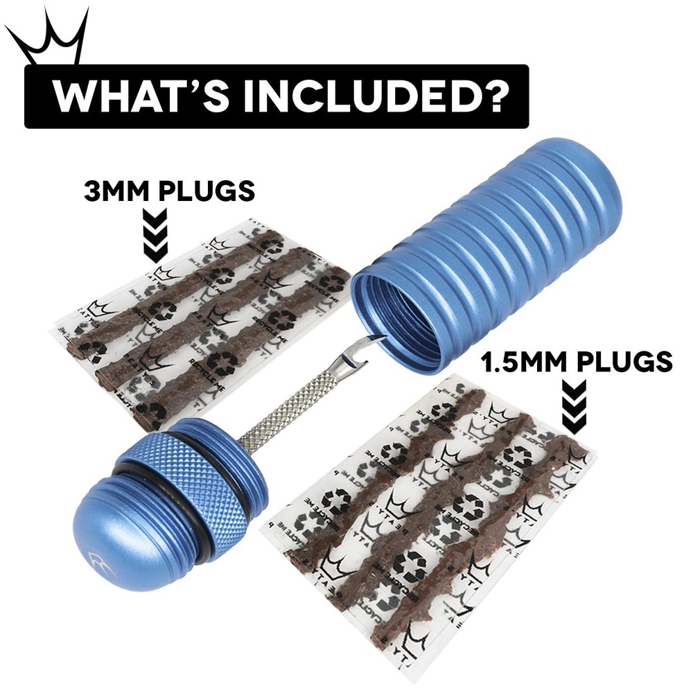 Holeshot Tubeless Puncture Plugger Kit, Black